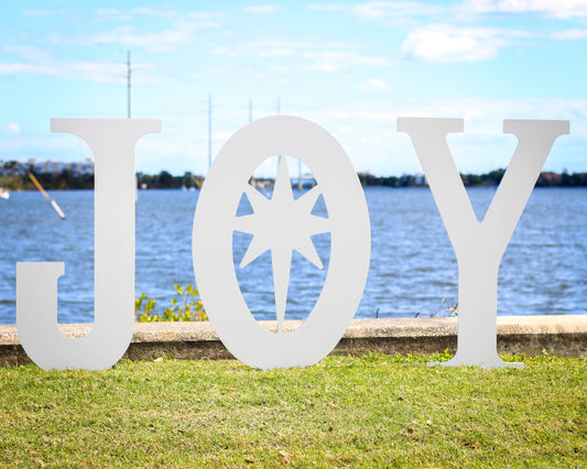 "JOY" with Star - LARGE (Yard Display)