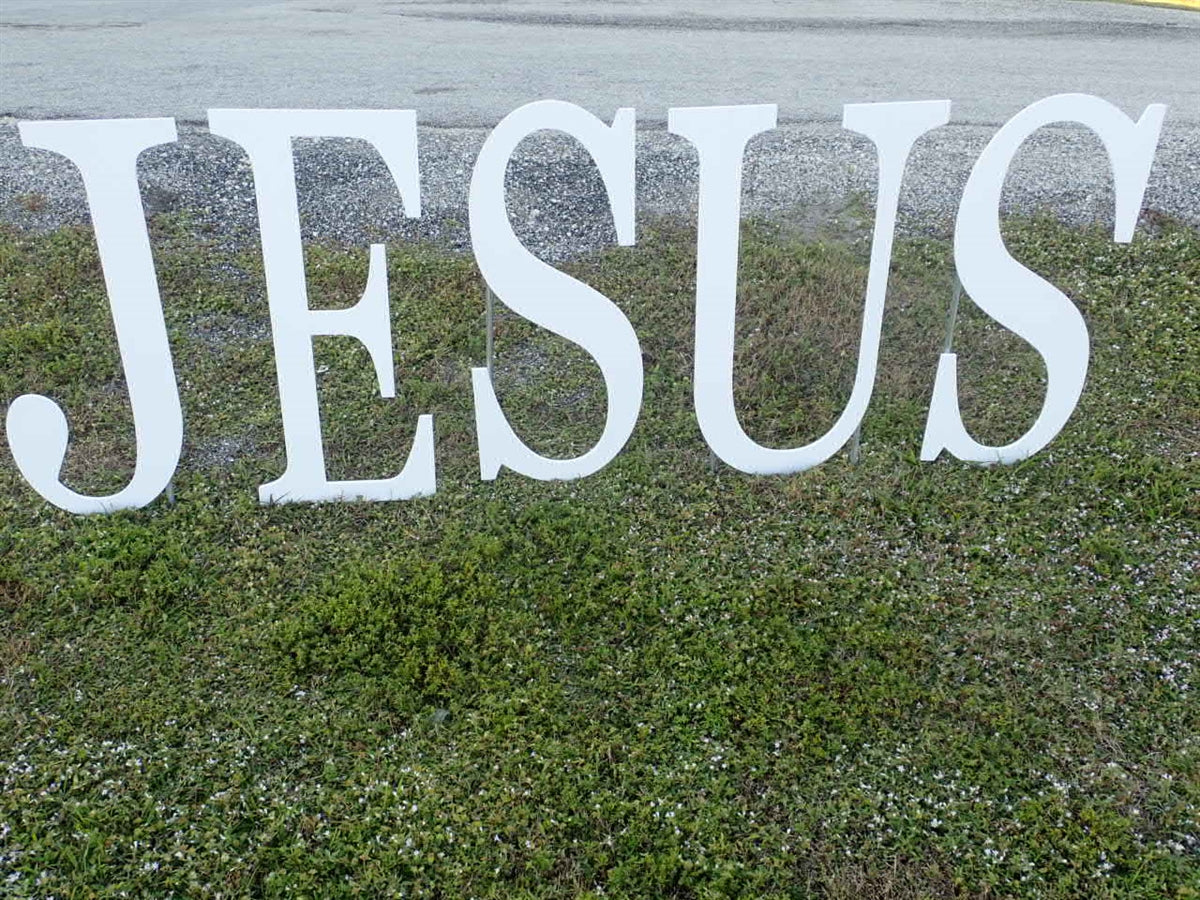 "JESUS" - LARGE (Yard Display)